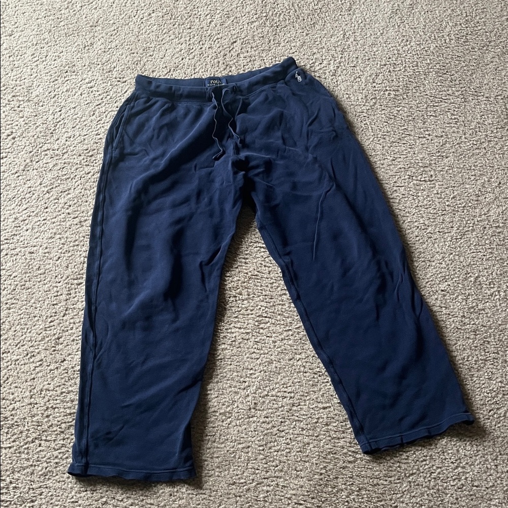 Polo Ralph Lauren Men's Loungewear, Solid Thermal Pants - Picture 4 of 8